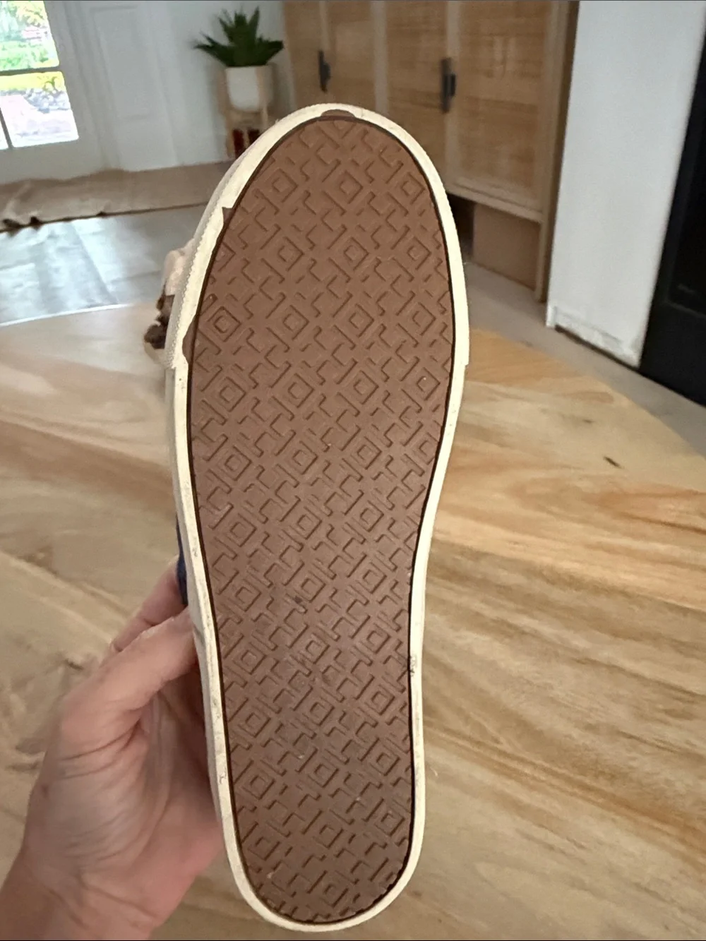 Tory Burch Jesse Navy Perforated Slip-On Sneakers